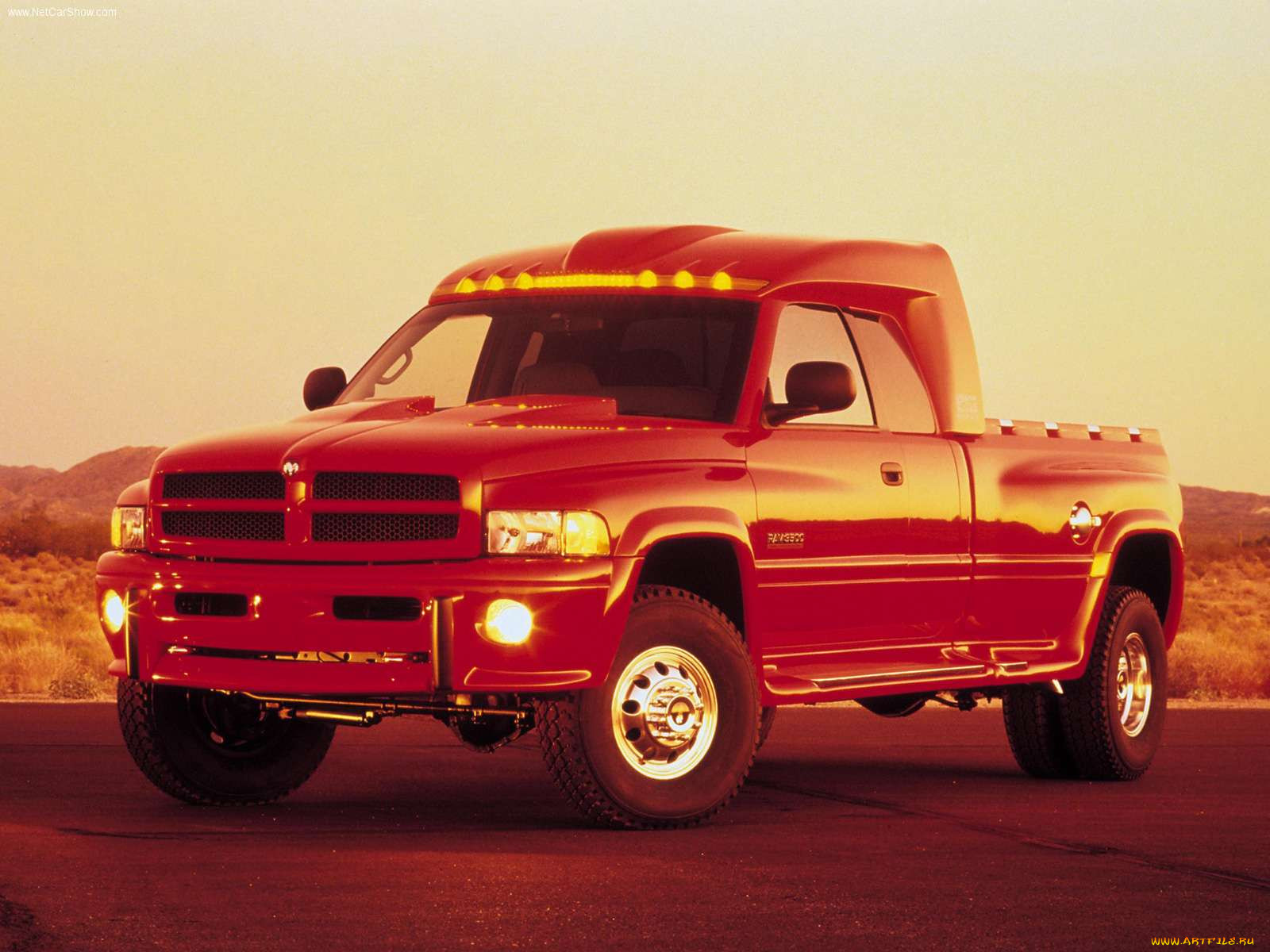dodge, big, red, truck, concept, 1998, 